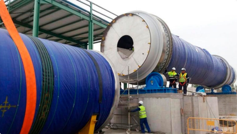 Mechanical Assembly of the Drum Pulper ANDRITZ Installations
